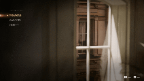 Customization screenshot of 007 First Light video game interface.