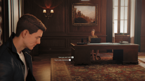 Dialogue screenshot of 007 First Light video game interface.