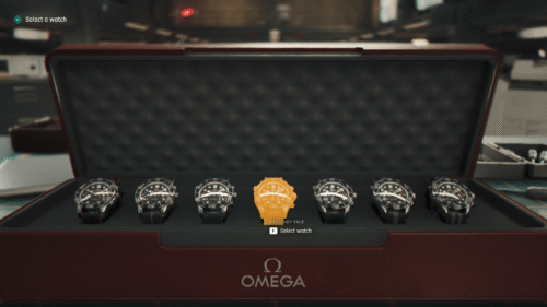 Inventory screenshot of 007 First Light video game interface.