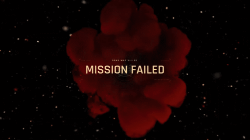 Mission Failed screenshot of 007 First Light video game interface.