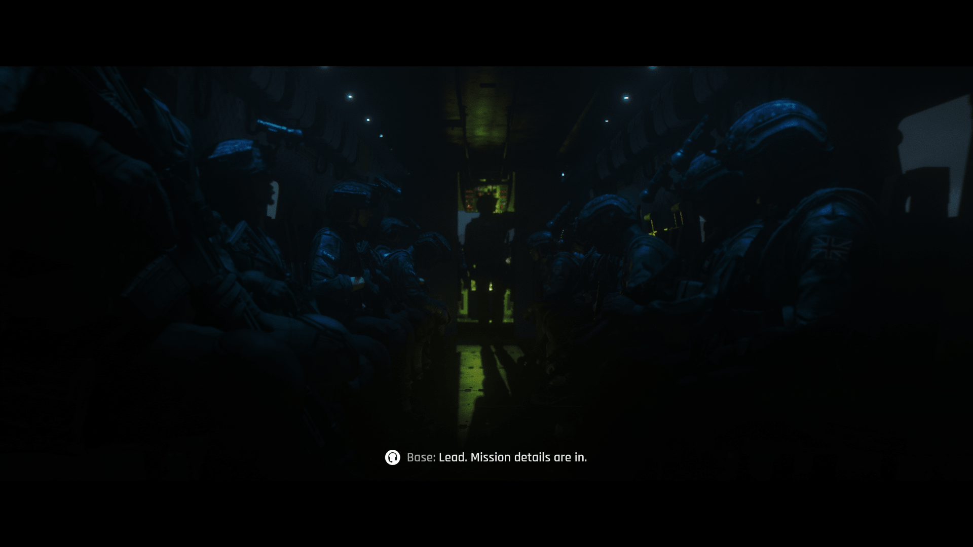 Subtitles screenshot of 007 First Light video game interface.