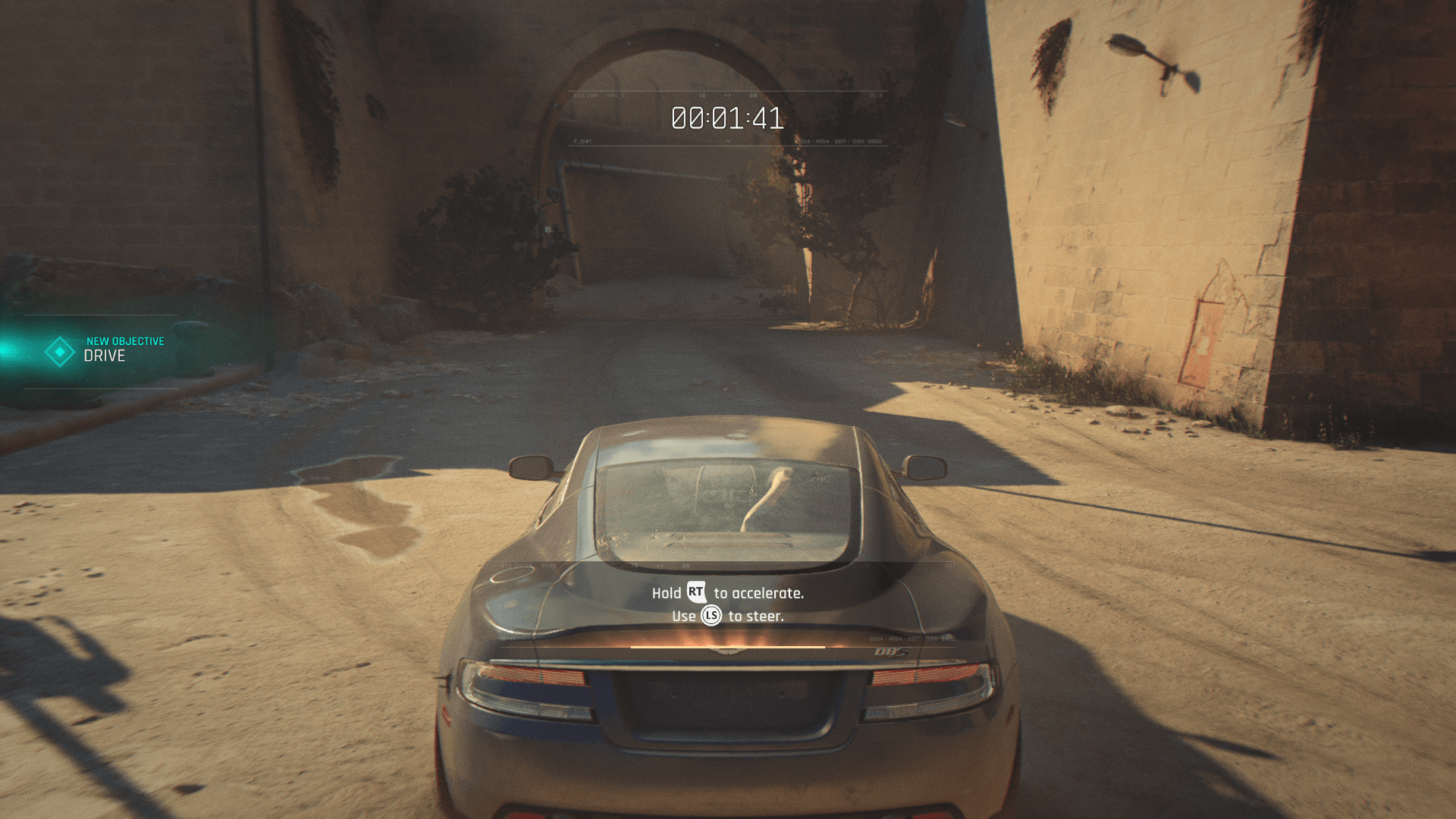 HUD screenshot of 007 First Light video game interface.