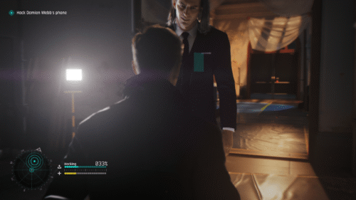 HUD screenshot of 007 First Light video game interface.