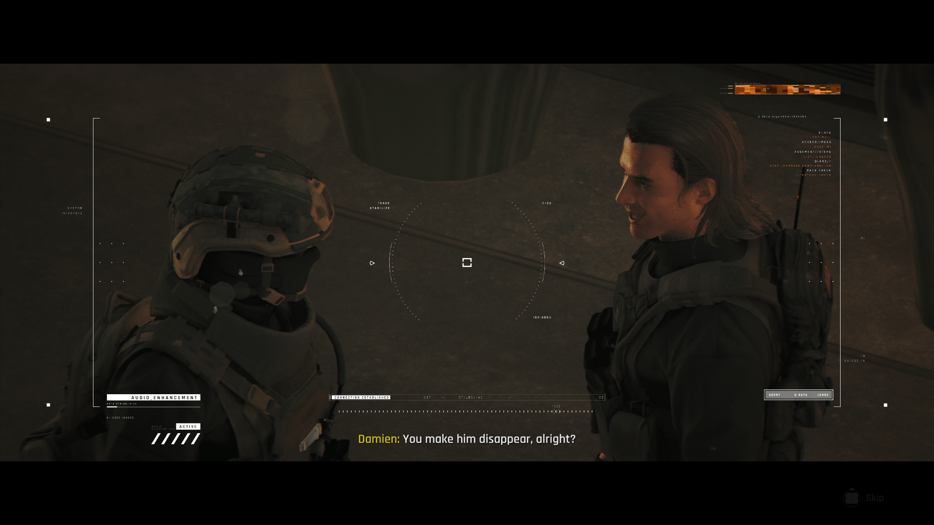 HUD screenshot of 007 First Light video game interface.