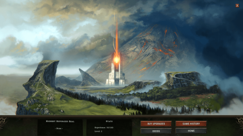 Town screenshot of Against the Storm video game interface.