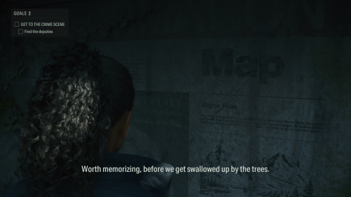 HUD screenshot of Alan Wake II video game interface.