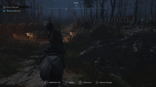 HUD screenshot of Assassin’s Creed Shadows video game interface.