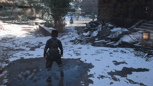 HUD screenshot of Assassin’s Creed Shadows video game interface.