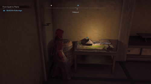 Interact screenshot of Assassin’s Creed Shadows video game interface.