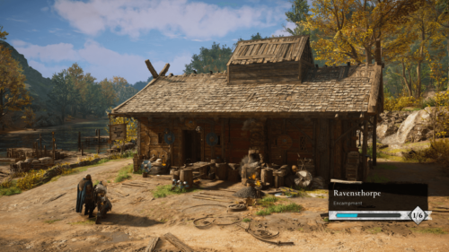 Ravensthorpe screenshot of Assassin’s Creed Valhalla video game interface.