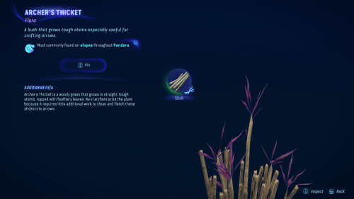 Hunter Guide screenshot of Avatar: Frontiers of Pandora video game interface.