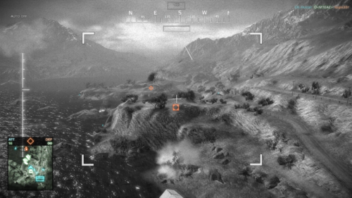 UAV HUD screenshot of Battlefield: Bad Company 2 video game interface.
