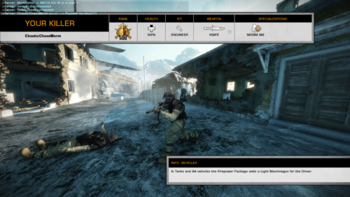 Your killer screenshot of Battlefield: Bad Company 2 video game interface.