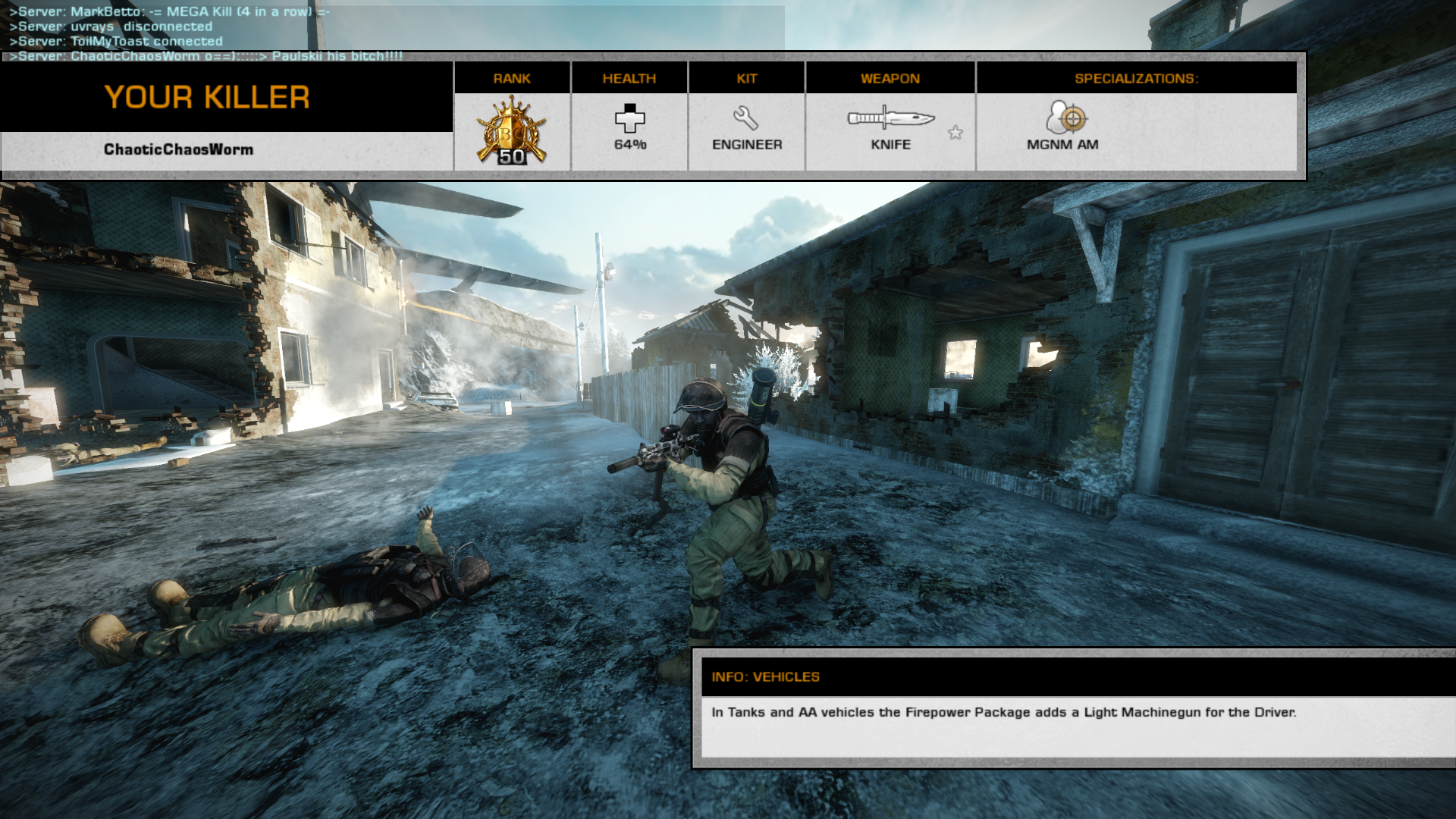 Your killer screenshot of Battlefield: Bad Company 2 video game interface.