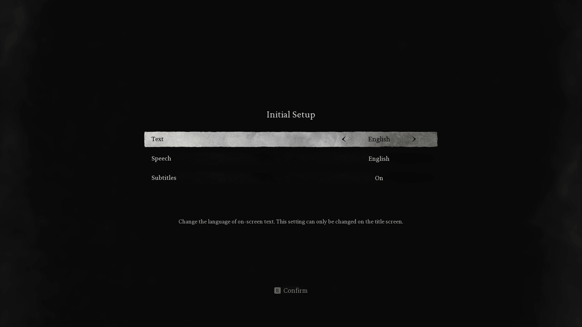 Language screenshot of Black Myth: Wukong video game interface.