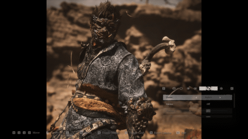 Photo Mode screenshot of Black Myth: Wukong video game interface.