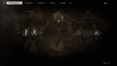 Skill Tree screenshot of Black Myth: Wukong video game interface.