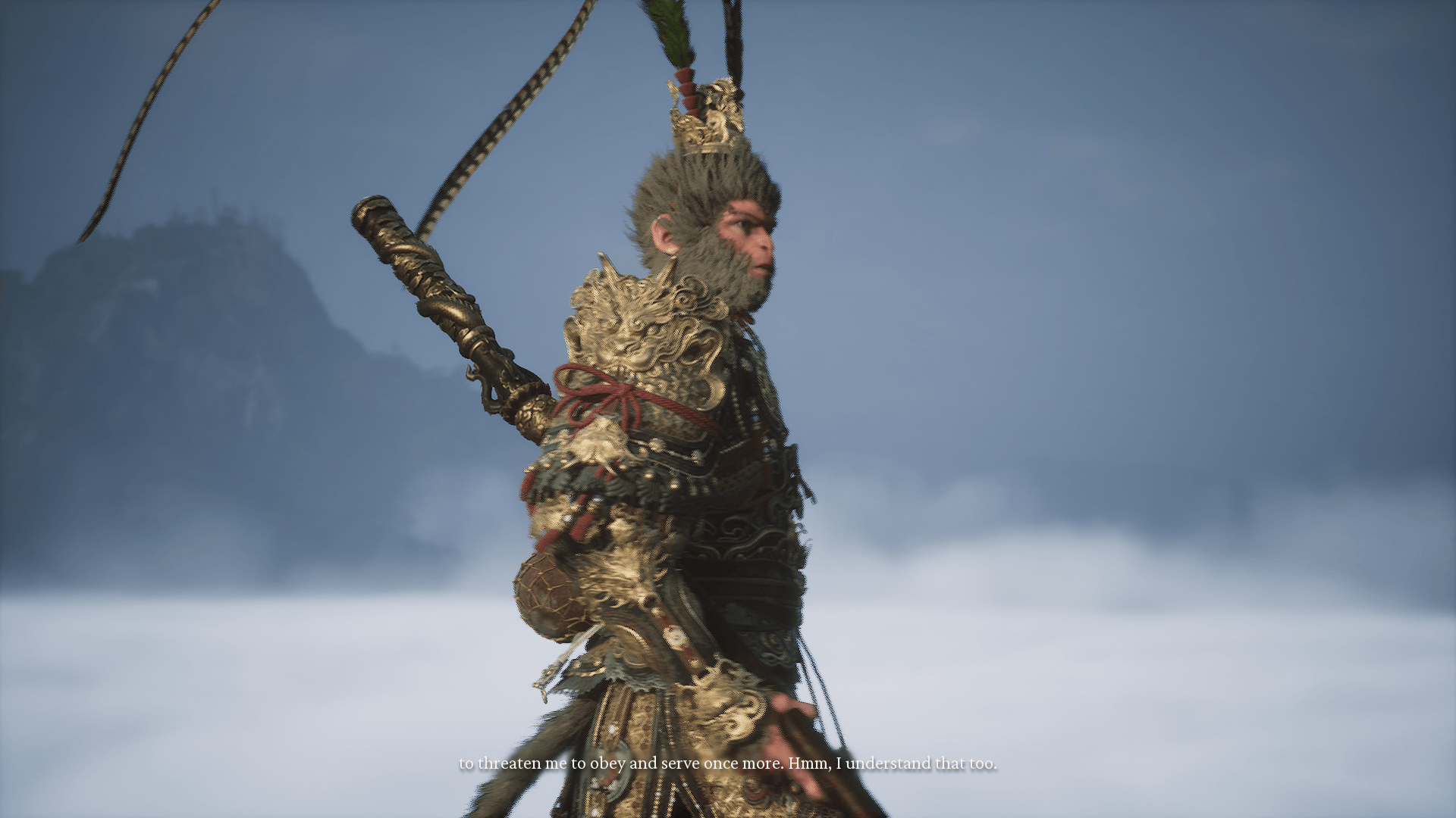 Subtitles screenshot of Black Myth: Wukong video game interface.