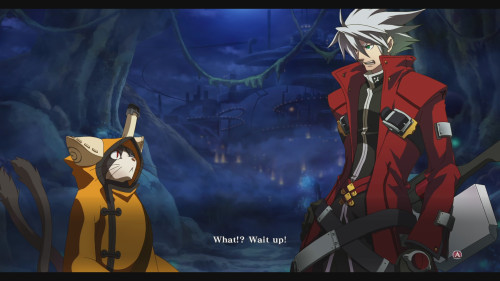 Story Mode ingame screenshot of BLAZBLUE CENTRALFICTION video game interface.