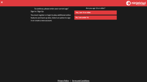 Sign in screenshot of Bloons TD 6 video game interface.