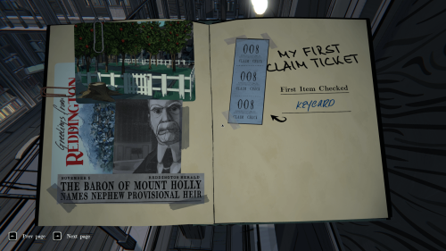 Stats screenshot of Blue Prince video game interface.