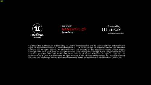 Logo screenshot of Borderlands 3 video game interface.