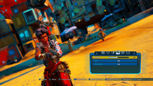 Photo Mode screenshot of Borderlands 3 video game interface.