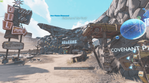 Quest screenshot of Borderlands 3 video game interface.