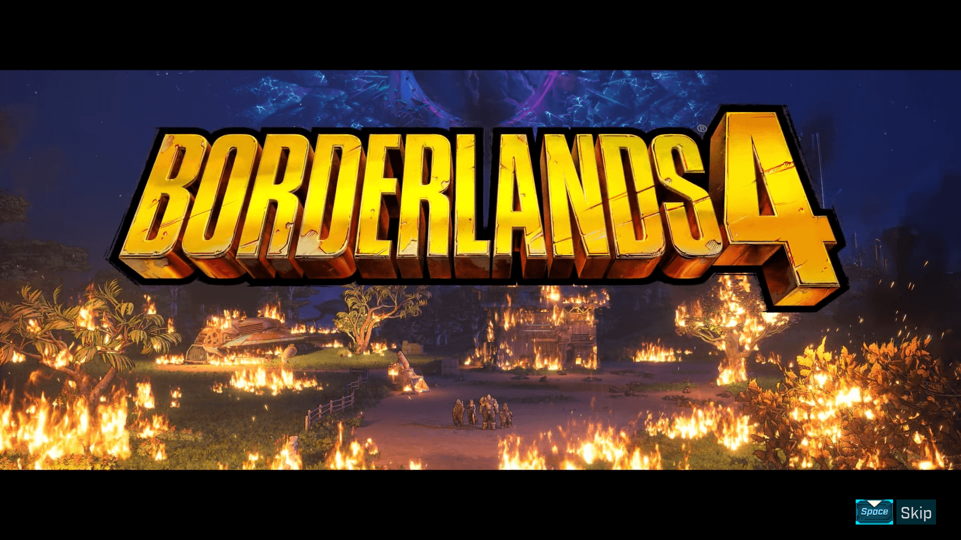 Logo screenshot of Borderlands 4 video game interface.