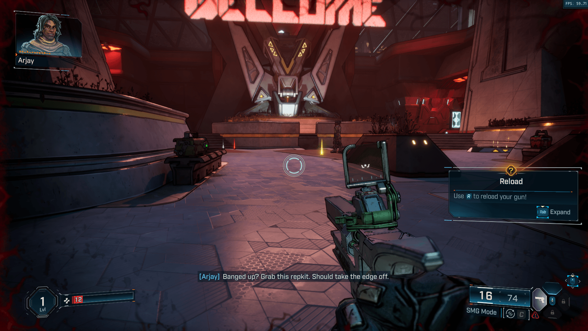 Hint screenshot of Borderlands 4 video game interface.