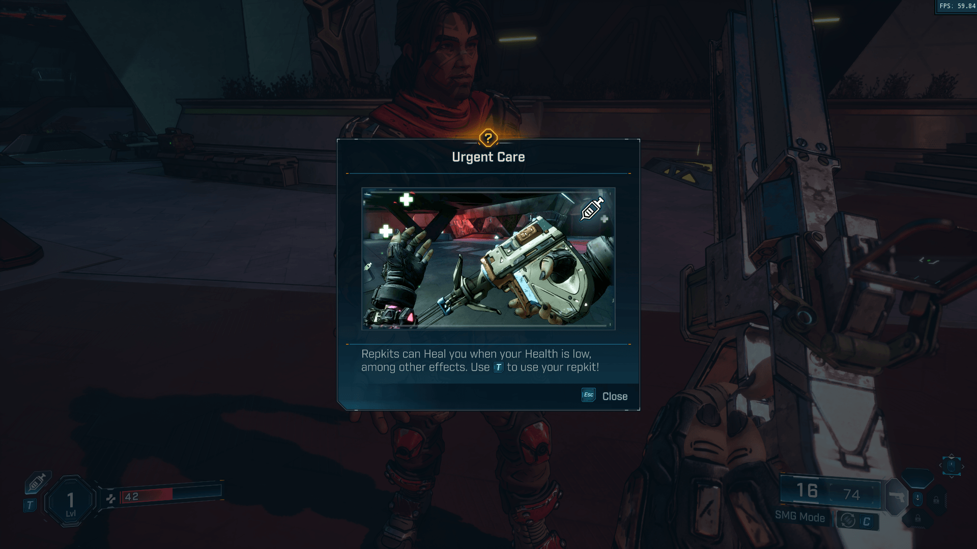 Hint screenshot of Borderlands 4 video game interface.