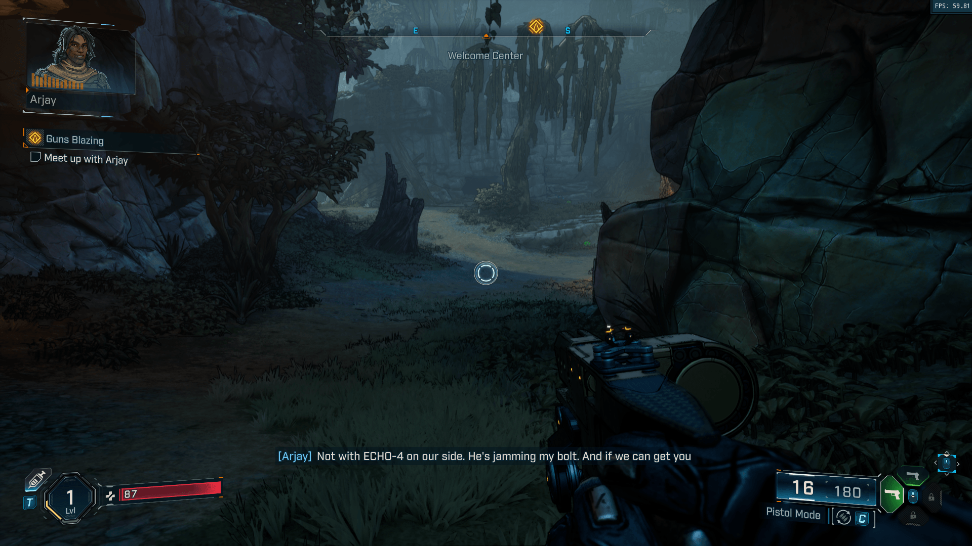 HUD screenshot of Borderlands 4 video game interface.