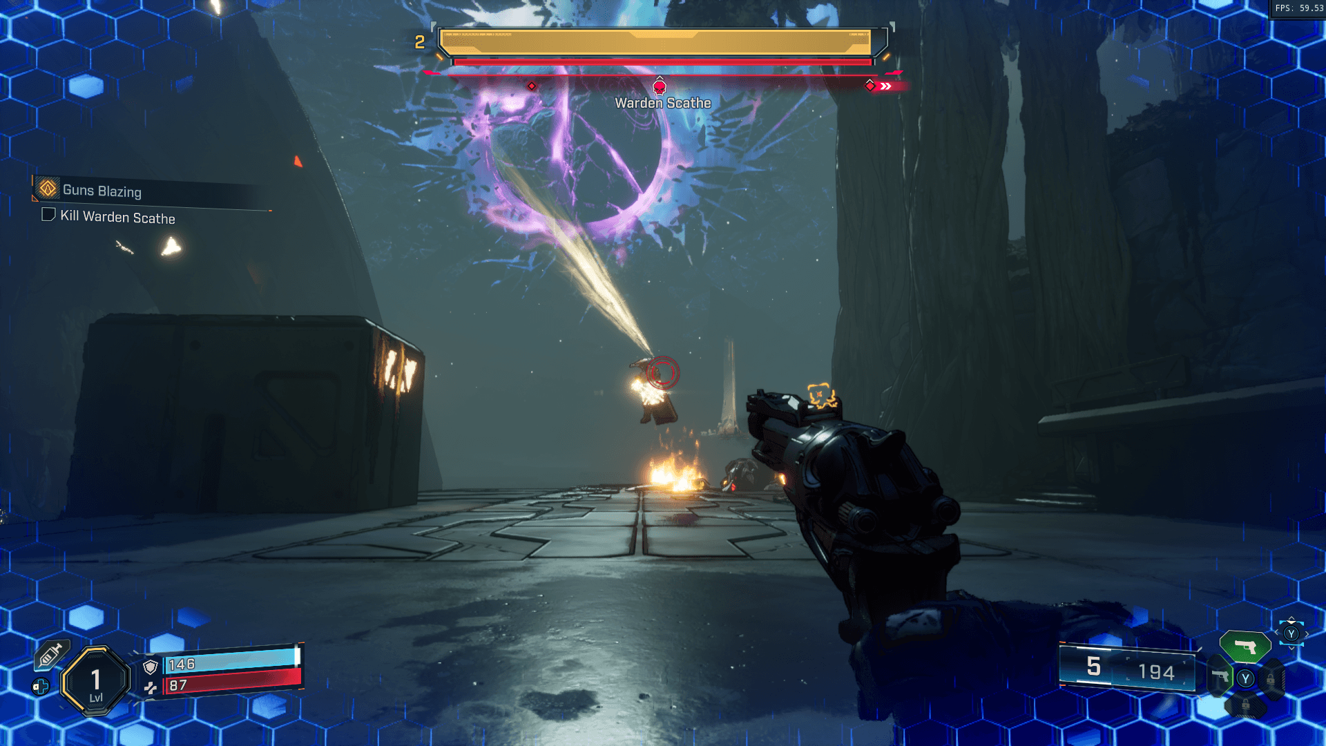 Boss screenshot of Borderlands 4 video game interface.