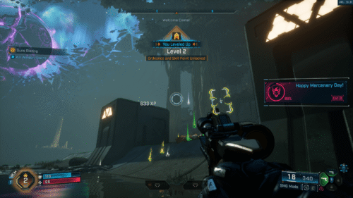 HUD screenshot of Borderlands 4 video game interface.