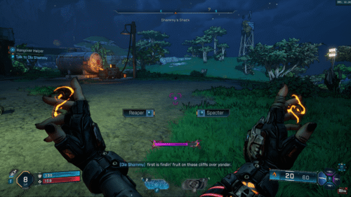 HUD screenshot of Borderlands 4 video game interface.