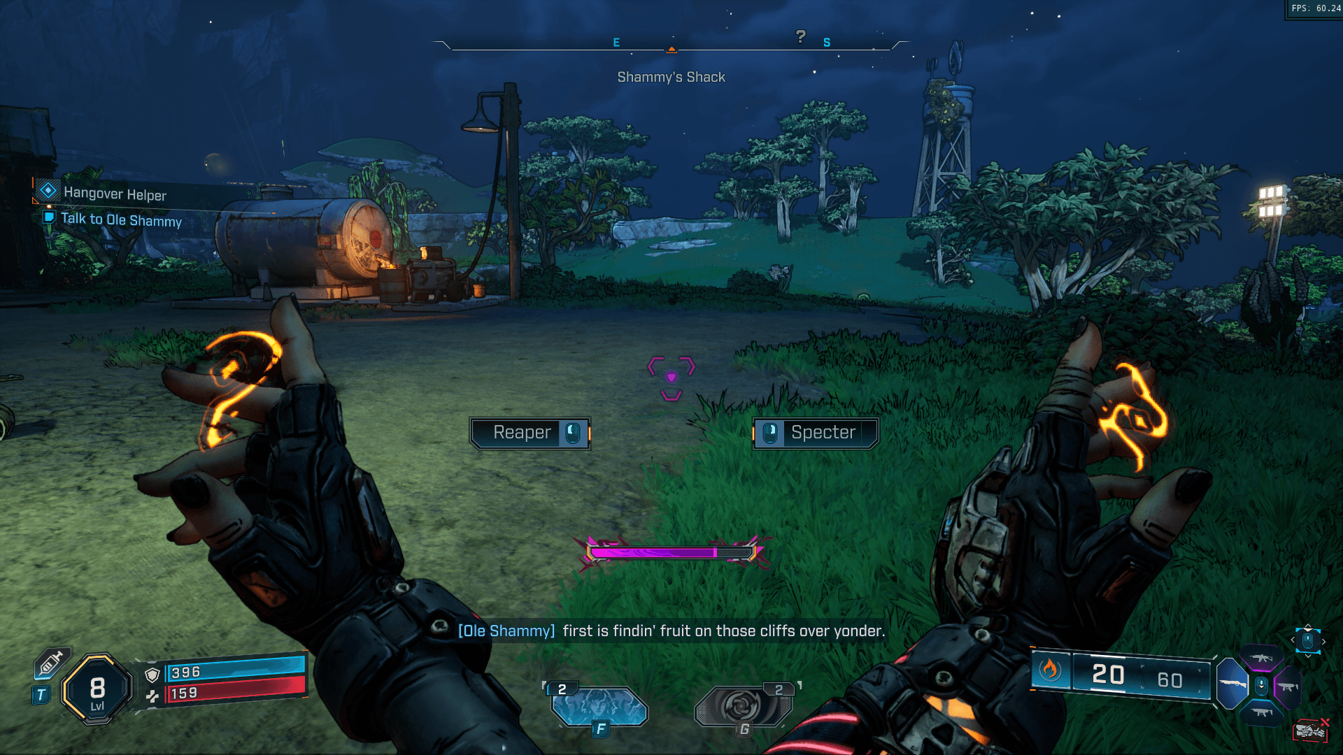 HUD screenshot of Borderlands 4 video game interface.