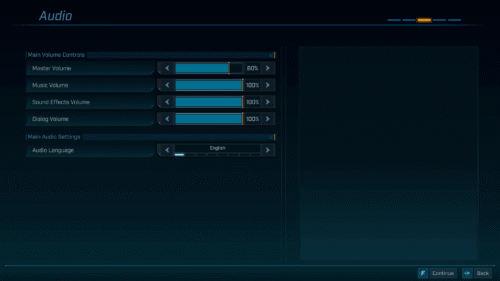 Audio screenshot of Borderlands 4 video game interface.