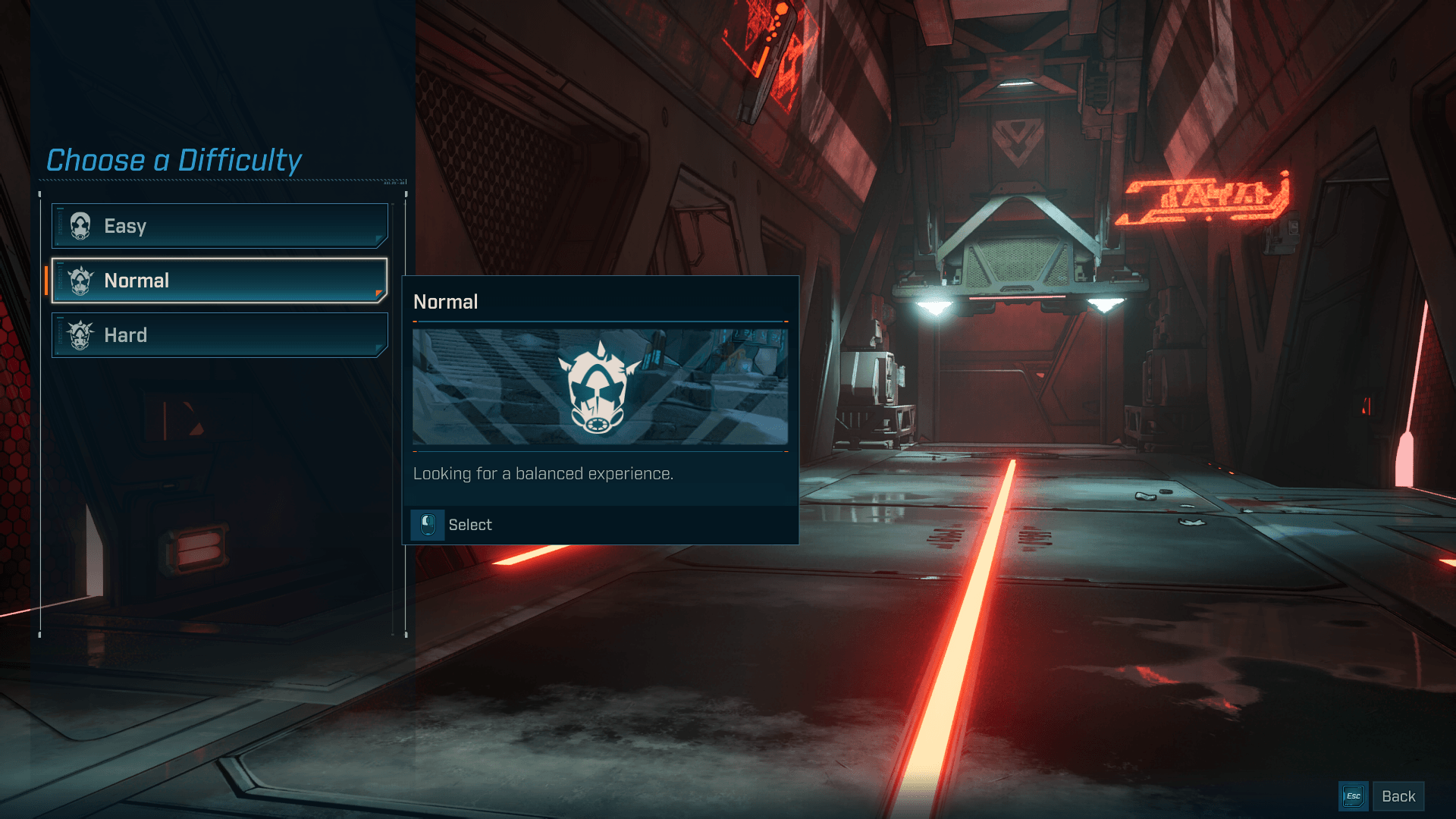 Difficulty Selection screenshot of Borderlands 4 video game interface.