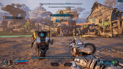 HUD screenshot of Borderlands 4 video game interface.