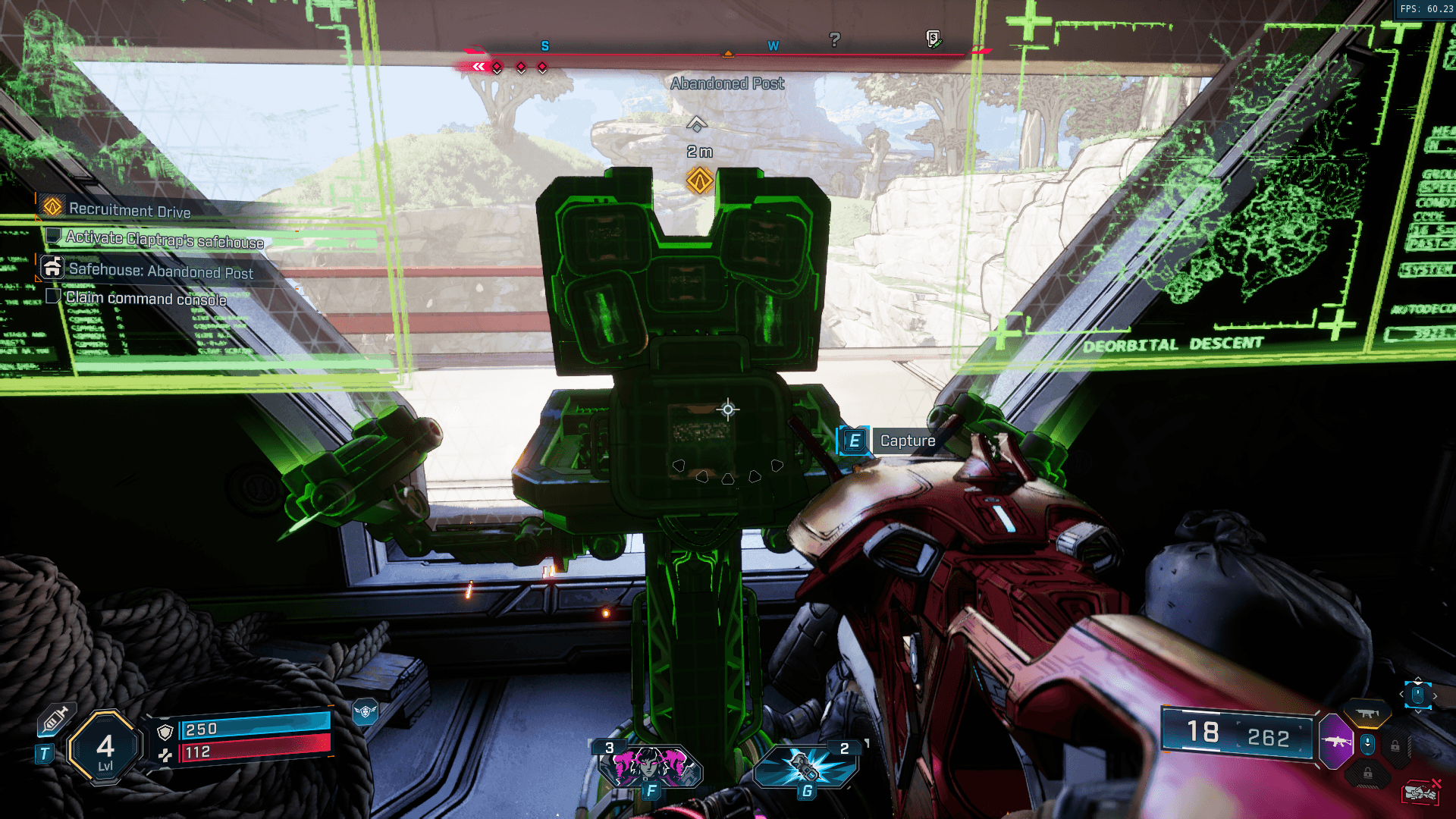Interact screenshot of Borderlands 4 video game interface.