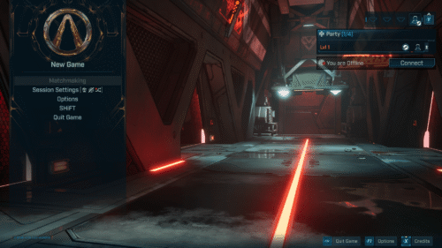 Main Menu screenshot of Borderlands 4 video game interface.