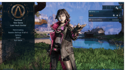 Pause screenshot of Borderlands 4 video game interface.