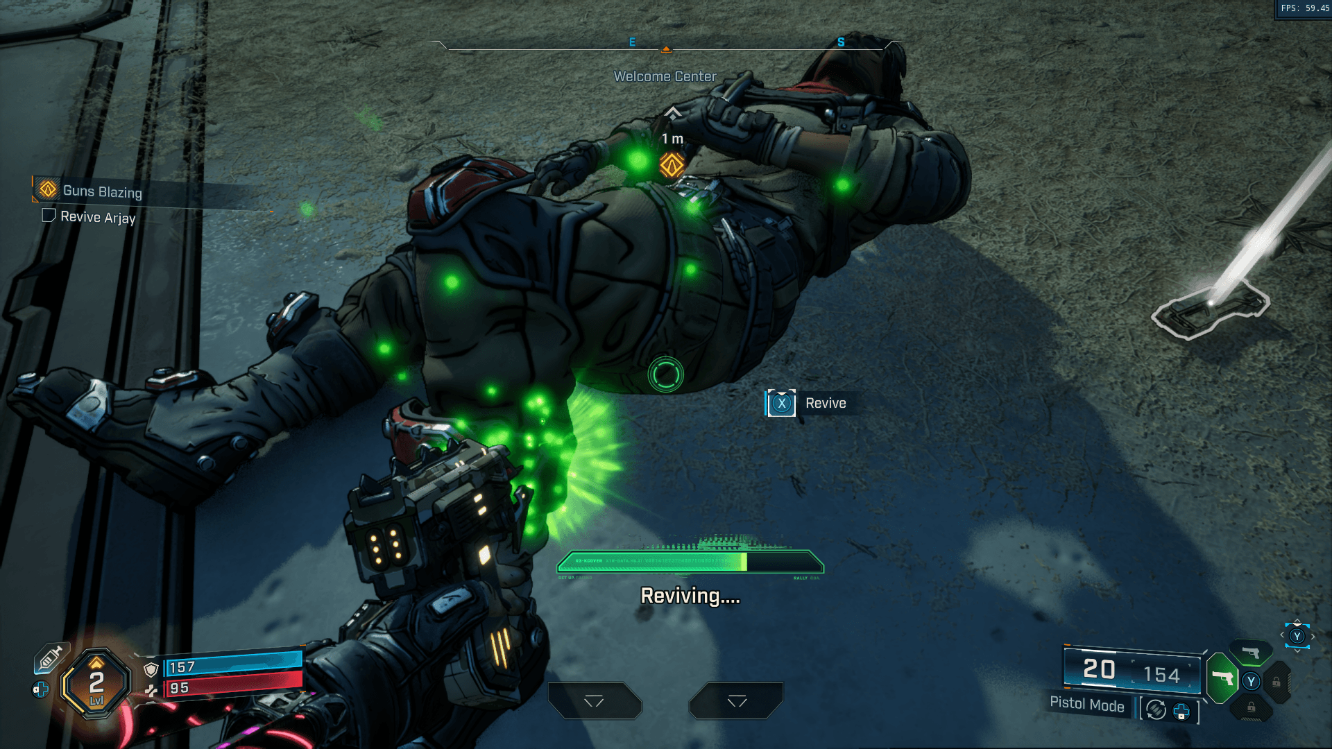 Revive screenshot of Borderlands 4 video game interface.