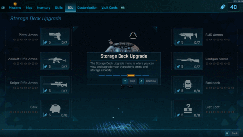 Storage screenshot of Borderlands 4 video game interface.