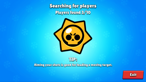 Searching for players screenshot of Brawl Stars video game interface.