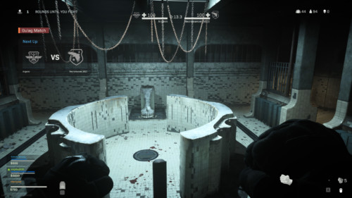 Gulag match screenshot of Call of Duty: Modern Warfare video game interface.