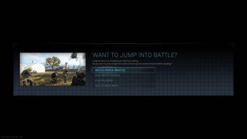 Jump into battle screenshot of Call of Duty: Modern Warfare video game interface.