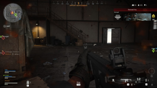 Revived you screenshot of Call of Duty: Modern Warfare video game interface.