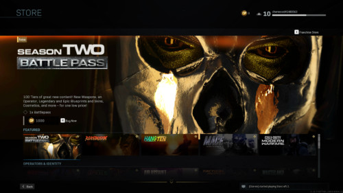 Store screenshot of Call of Duty: Modern Warfare video game interface.
