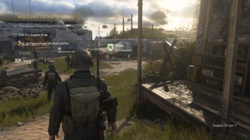 Welcome to HQ screenshot of Call of Duty: WWII video game interface.
